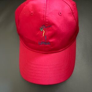 LPGA Red Golf Hat